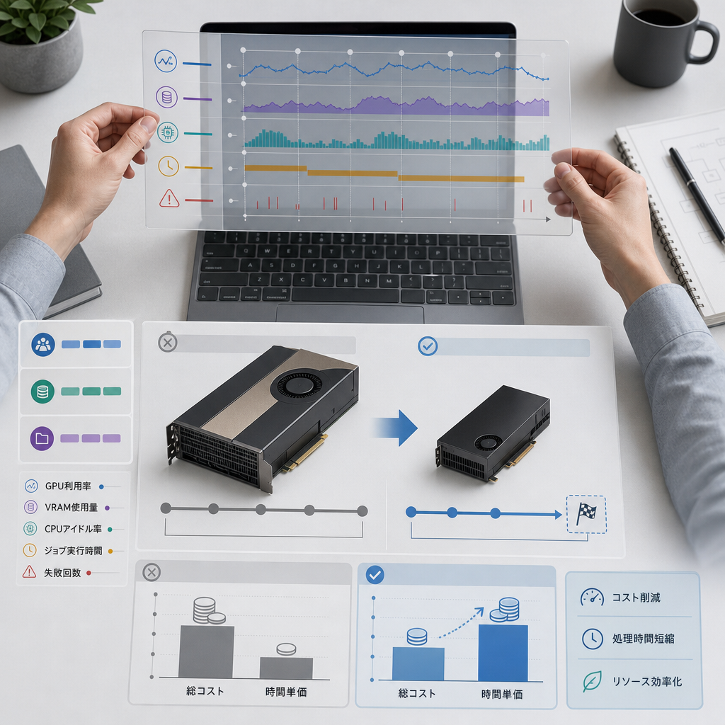 GPU利用率とクラウドコストを分析するダッシュボード