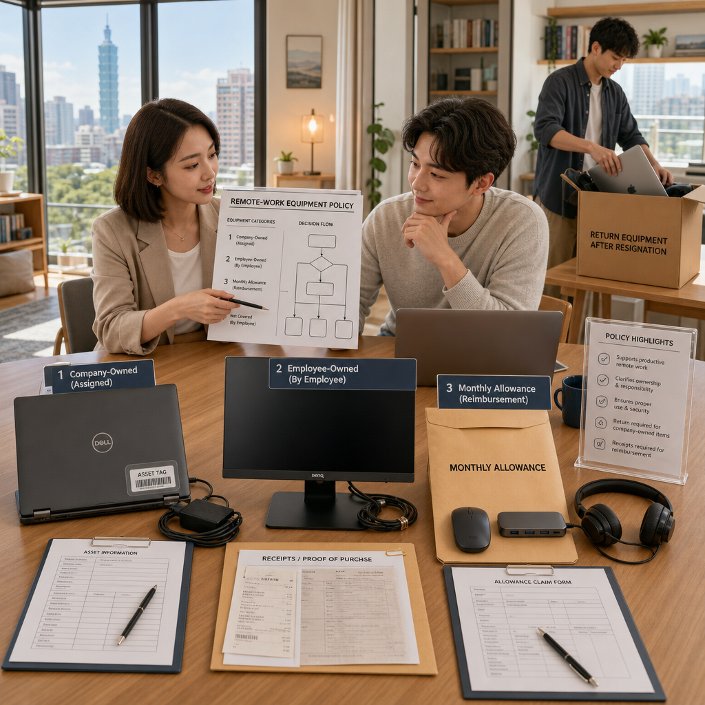 人資主管檢視遠端工作設備補助申請表