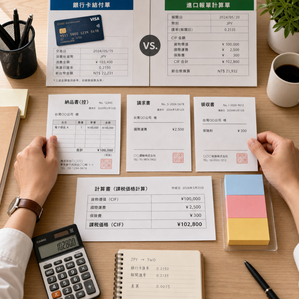 進口人以計算機核對日本商品關稅與運費