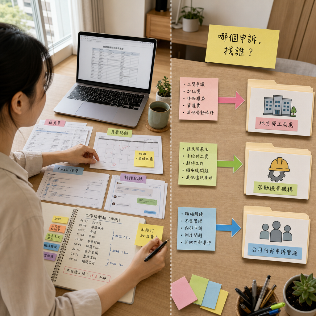 遠端工作者整理工時紀錄與申訴文件