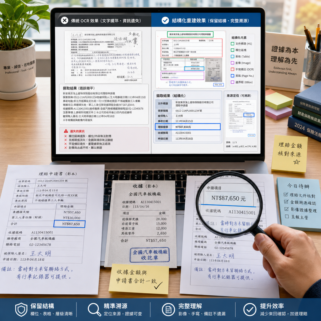 團隊檢視含表格、圖表與圖片的多模態企業文件