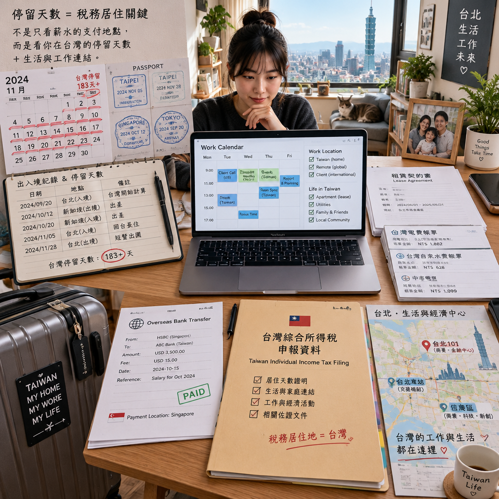 遠端工作者檢視居留天數與稅務文件